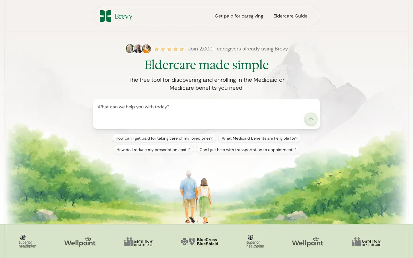 Homepage of Brevy