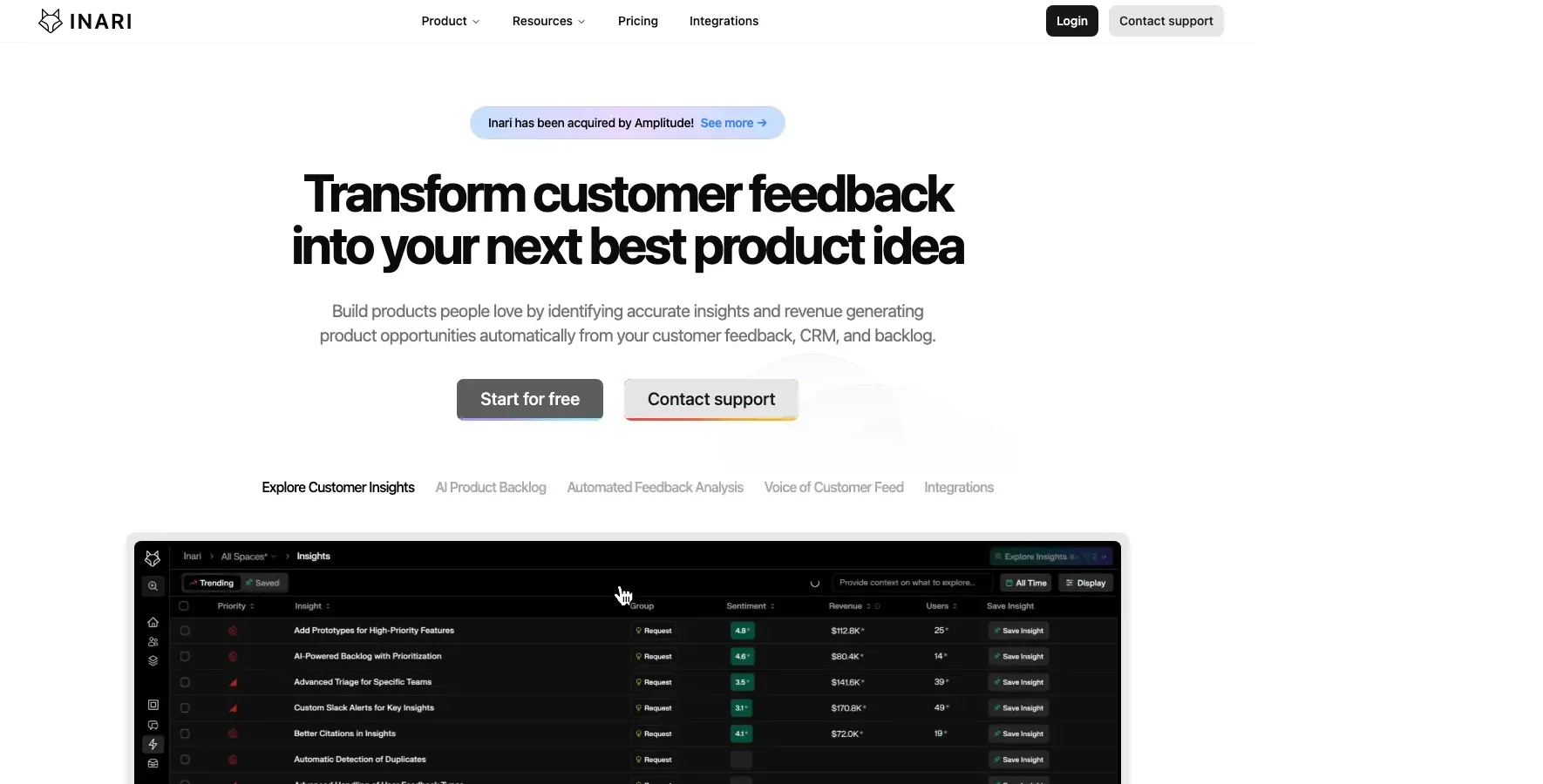 Homepage of Inari