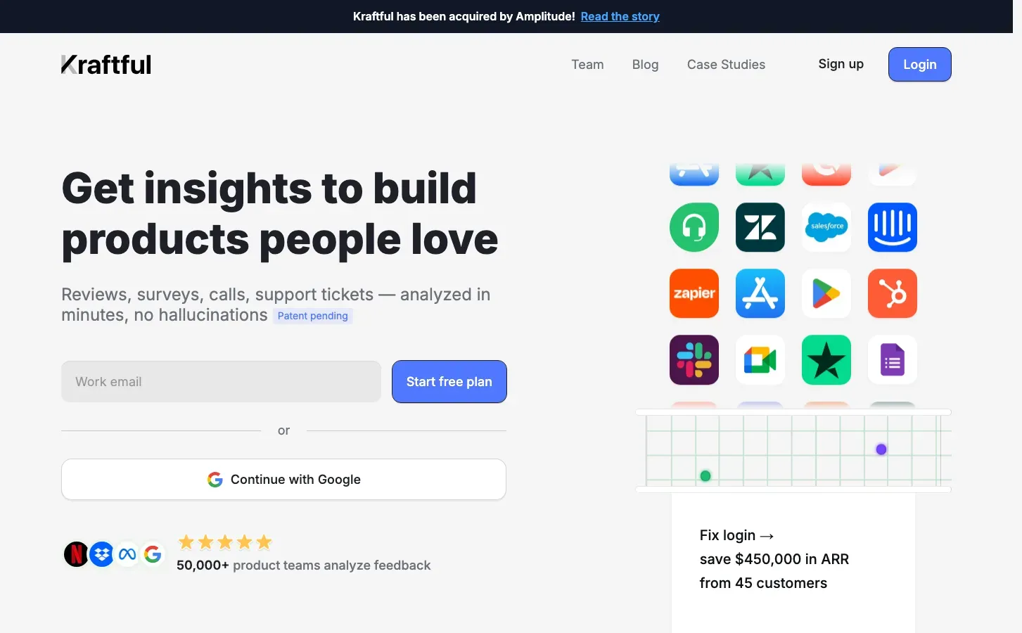 Homepage of Kraftful