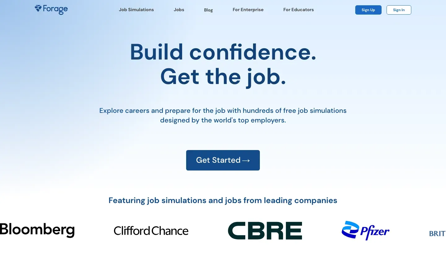Homepage of Forage