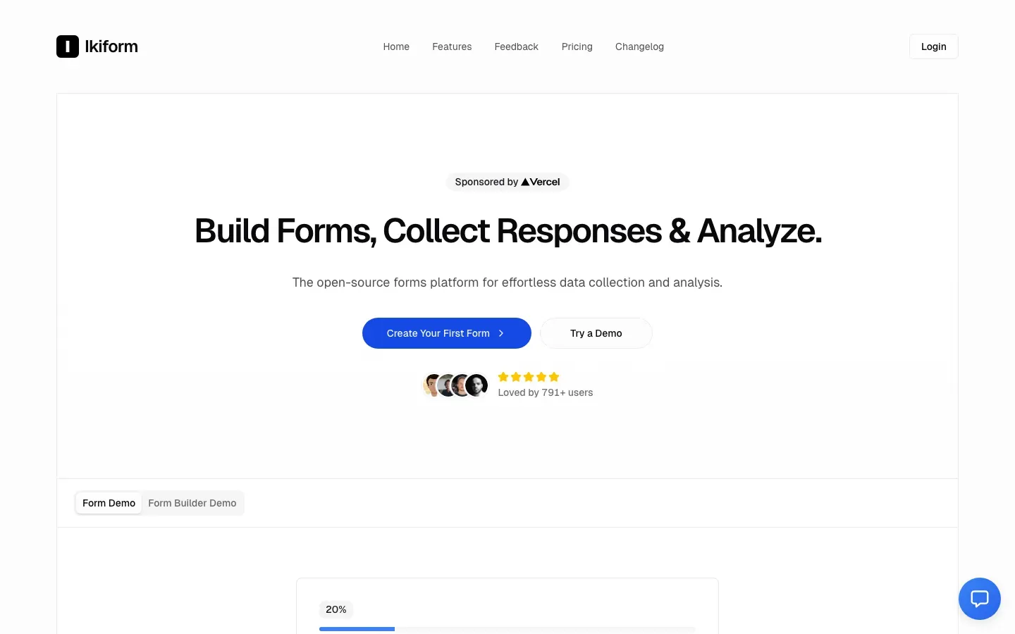 Homepage of Ikiform