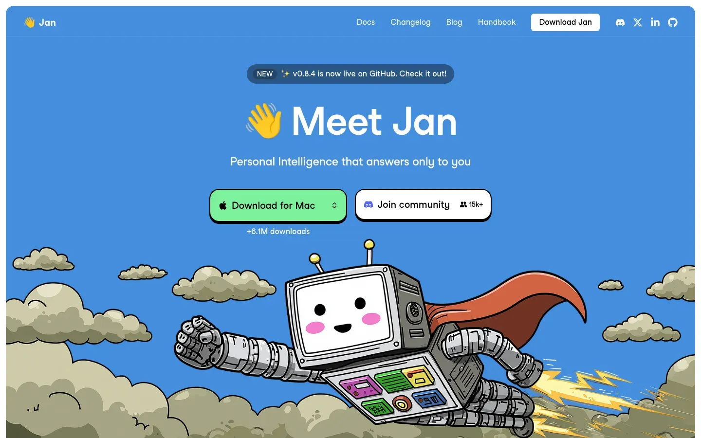Homepage of Jan