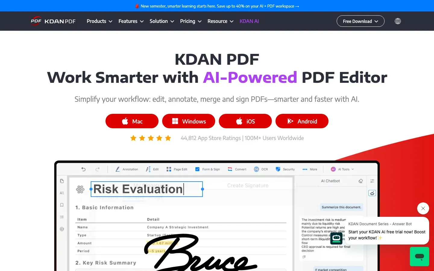 Homepage of KDAN PDF
