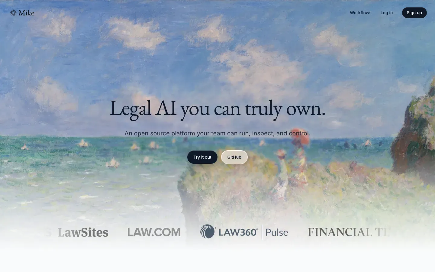 Homepage of Mike