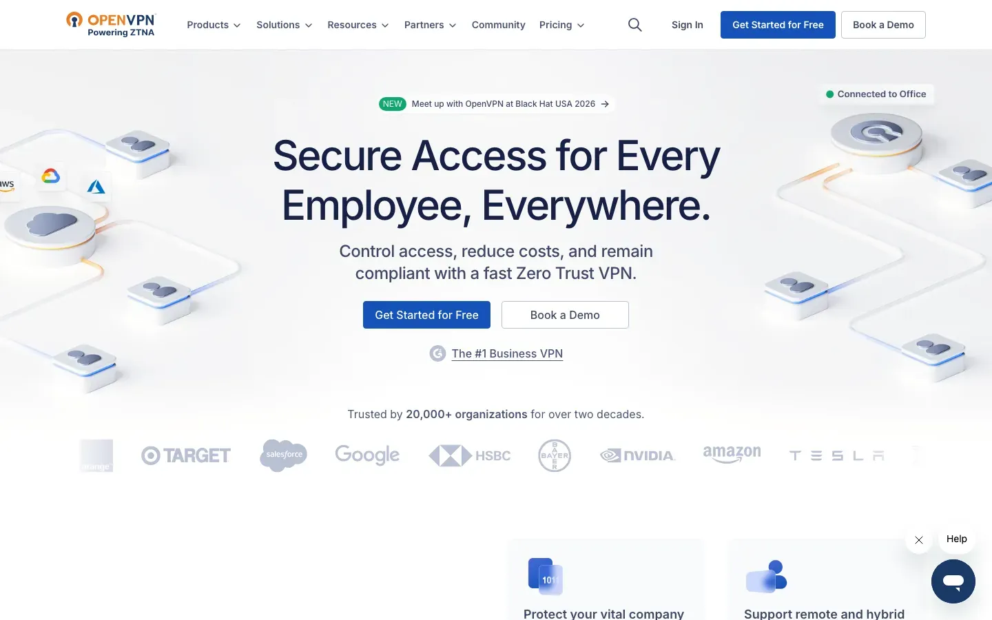 Homepage of OpenVPN