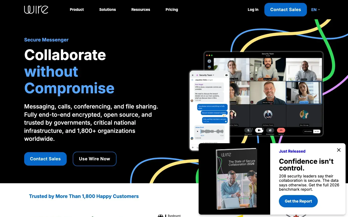 Homepage of Wire