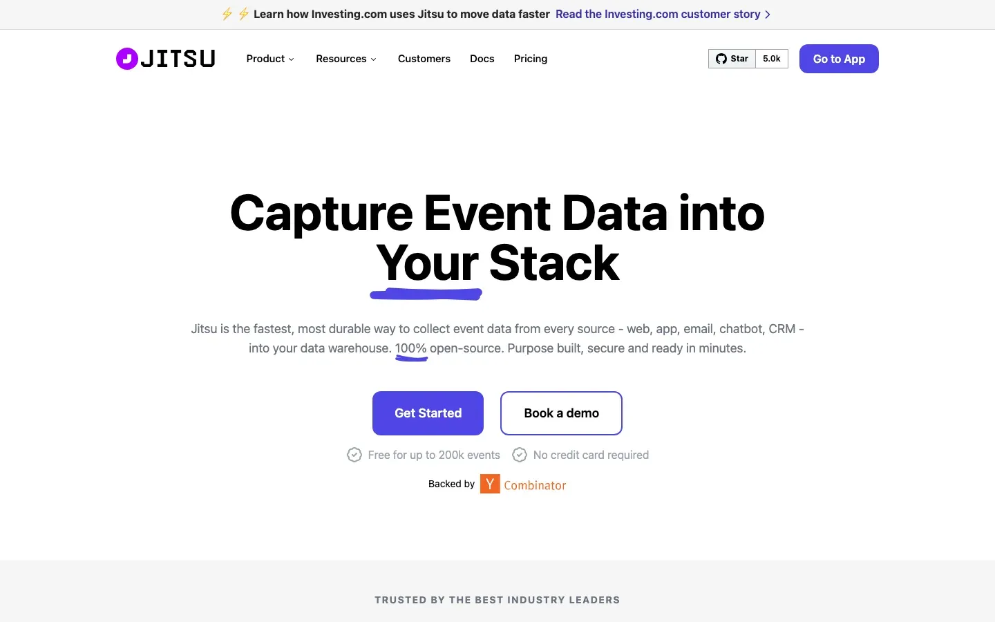 Homepage of Jitsu