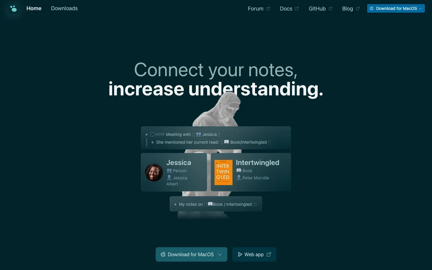 Homepage of Logseq