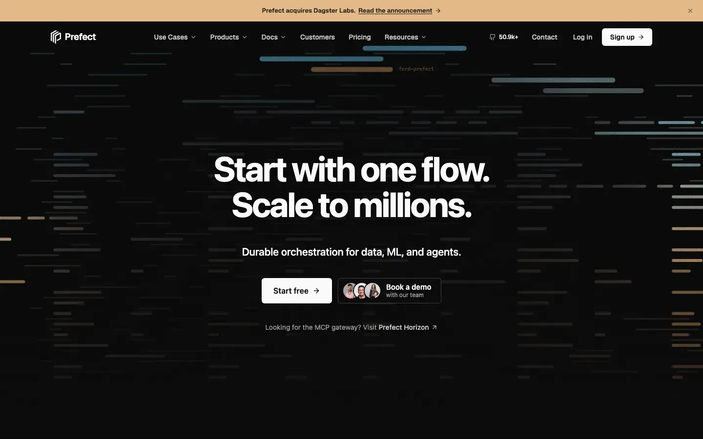 Homepage of Prefect