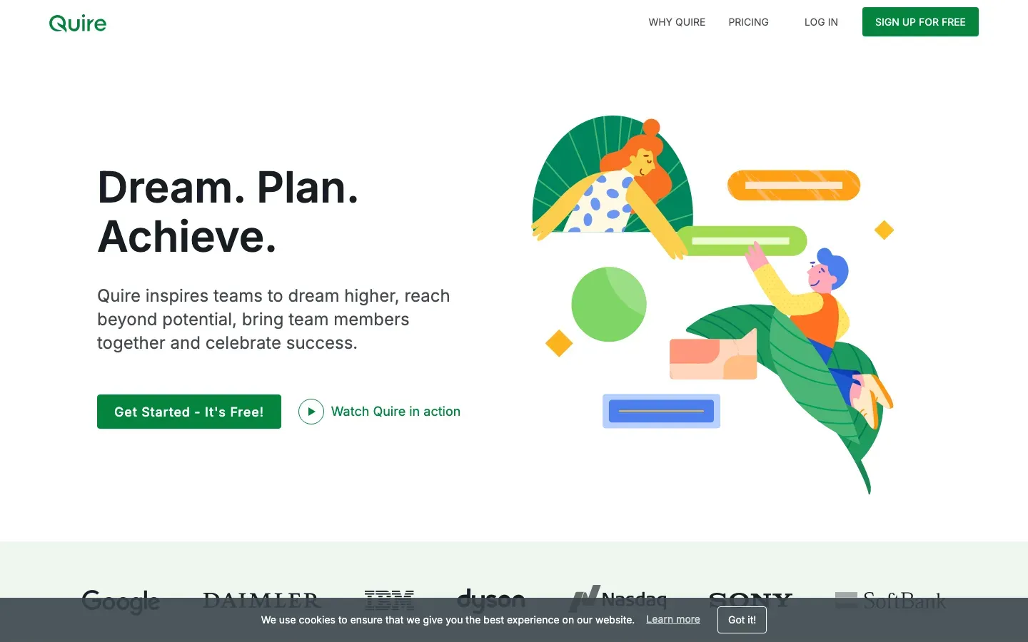 Homepage of Quire