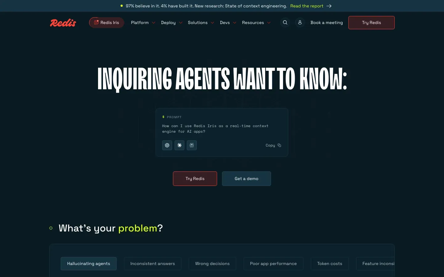 Homepage of Redis