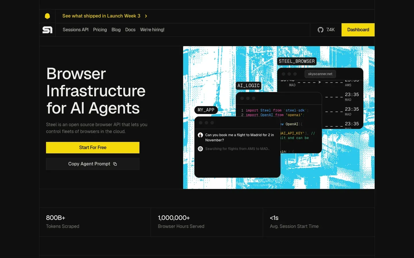 Homepage of Steel